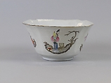 Bowl, Porcelain painted in overglaze enamels, with engraved decoration, China