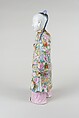 Figure of an immortal, Porcelain painted in overglaze polychrome enamels (Jingdezhen ware), China