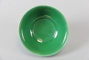 Bowl, Porcelain with incised design under a green glaze, China