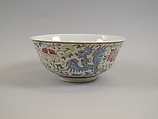 Bowl, Porcelain painted in overglaze polychrome enamels, China