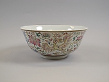 Bowl, Porcelain painted in overglaze polychrome enamels, China