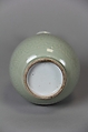 Vase, Porcelain with incised decoration under celadon glaze, China