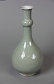 Vase, Porcelain with incised decoration under celadon glaze, China