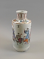 Vase, Porcelain painted in overglaze polychrome enamels, gilt and silver, China