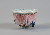 Lotus cup, Porcelain painted in overglaze polychrome enamels (Jingdezhen ware), China