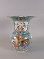 Vase, Porcelain painted in overglaze polychrome enamels, China