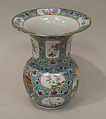 Vase, Porcelain painted in overglaze polychrome enamels, China