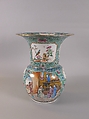 Vase, Porcelain painted in overglaze polychrome enamels, China