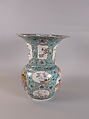 Vase, Porcelain painted in overglaze polychrome enamels, China