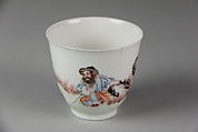 Cup, Porcelain painted in overglaze polychrome enamels, China