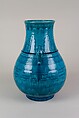 Vase with archaistic design, Porcelain with low relief decoration under turqoise glaze (Jingdezhen ware), China