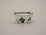 Cup, Porcelain painted in overglaze black enamel and gilt, China