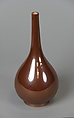 Bottle, Porcelain with brown glaze, China