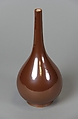 Bottle, Porcelain with brown glaze, China