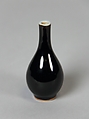 Vase, Porcelain with black glaze, China
