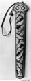 Fan Holder, Silk, metal thread, China