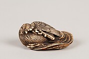 Netsuke of Chicken, Bone, Japan