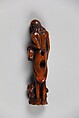 Netsuke of Musician, Wood, Japan