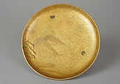 Portable Picnic Set (sagejū) with Chrysanthemums, Foliage Scroll, and Tokugawa Family Crest, Lacquered wood with gold, silver hiramaki-e, gold and silver foil application on nashiji lacquer ground, Japan