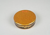 Incense Box, Black lacquer, Japan