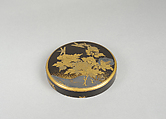 Incense Box, Black lacquer, Japan