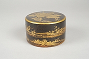 Incense Box, Black lacquer, Japan