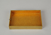 Small Chest, Gold, silver hiramaki-e, takamaki-e, cut-out gold foil application on gold ground, Japan