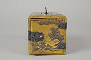 Small Chest, Gold, silver hiramaki-e, takamaki-e, cut-out gold foil application on gold ground, Japan
