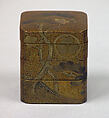 Incense Box in Three Compartments, Lacquer decorated with gold, Japan