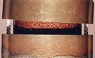 Case (Inrō) with Design of Mount Fuji seen above Rice Fields (obverse);  Pines and Cloud Bands in Autumn (reverse), Lacquer, kinji, gold, silver, and brown hiramakie, takamakie, kirigane and nashiji; Interior: nashiji and fundame, Japan