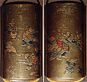 Case (Inrō) with Design of Chinese Children at Play, Lacquer, kinji, gold and colored hiramakie and takamakie; Interior: nashiji and fundame, Japan