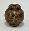 Water Jar, Lacquer decorated with gold, Japan