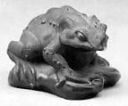 Toad Paperweight, Bronze, Japan