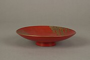 Sake Cup with Scenes from the Noh Plays Pine in the Winds, Yōrō Falls, and The Tengu of Mount Kurama, Shomosai (Japanese, active late 18th–early 19th century), Lacquered wood with gold and silver hiramaki-e and takamaki-e and cutout gold- and silver-foil application, Japan