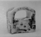 Seal, Porcelain decorated with blue under the glaze and incised seal characters, China