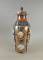 Covered Vase, Porcelain painted in overglaze polychrome enamels, China