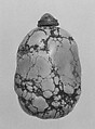 Snuff bottle with stopper, Turquoise, China