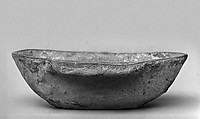 Ear cup, Earthenware with lead green glaze, China