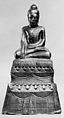 Seated Buddha, Silver, Cambodia or Laos