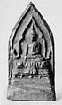 Seated Buddha Enthroned, Clay, Thailand