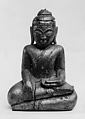 Seated Buddha, Wood and gilt, Cambodia