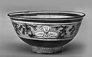 Bowl, Porcelain painted in overglaze polychrome enamels (Jingdezhen ware, Bencharong type for Thailand), China