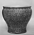 Jar with geometric pattern, Porcelain painted in overglaze polychrome enamels (Bencharong ware), China