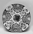 Plate with flower patterns, Porcelain with polychrome enamels (Jingdezhen ware), China