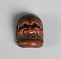 Netsuke of Kyōgen Mask: Buaku, Wood, Japan