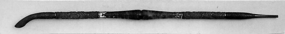 Tobacco Pipe, Bronze, wood, silver, Japan