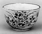 Cup, Pottery with finely crackled glaze decorated in colors (Satsuma ware), Japan