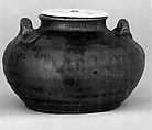 Tea Jar, Clay covered with glaze (Seto ware), Japan
