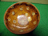 Teabowl, Pottery with glaze (Seto ware), Japan