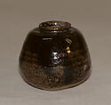 Tea Jar, Clay covered with glaze flecked with black (Takatori ware), Japan